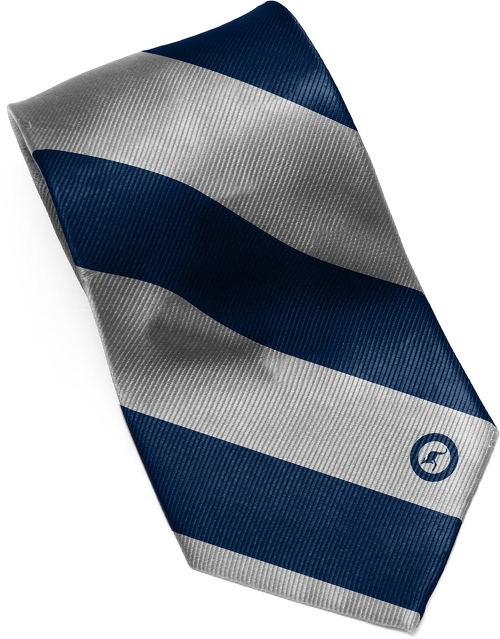 Royal Australian Air Force branded tie with classic broad-striped pattern. It's a versatile and timeless addition to your wardrobe that shows your pride in the RAAF. 100% polyester