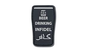 Beer Drinking Infidel PVC Patch