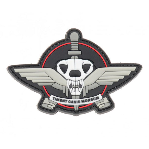 K9 Timent Canis Morsum PVC Patch Black, Velcro backed Badge. Great for attaching to your field gear, jackets, shirts, pants, jeans, hats or even create your own patch board. Size: 10x7cm