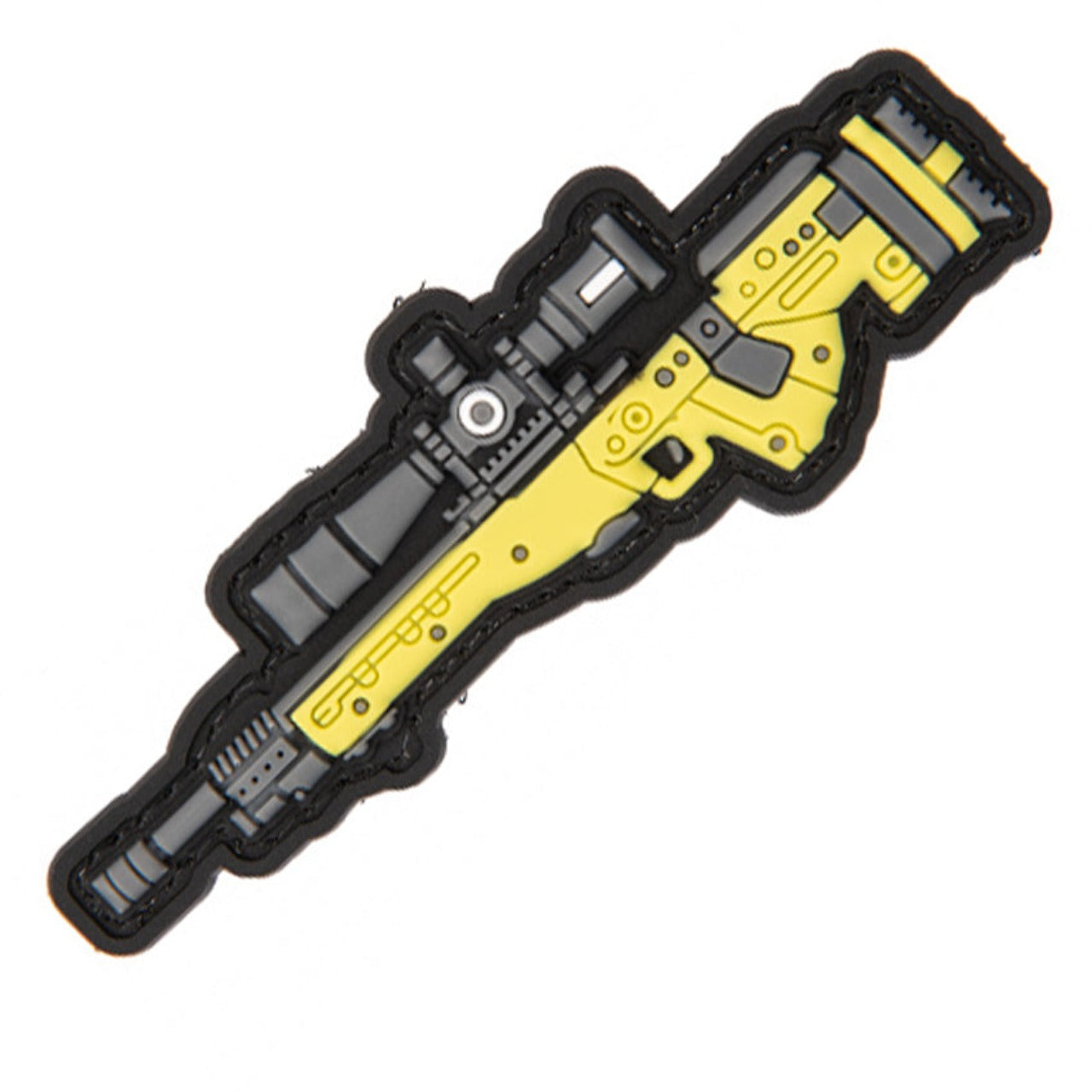 3D AWM PVC Patch, Velcro backed Badge. Great for attaching to your field gear, jackets, shirts, pants, jeans, hats or even create your own patch board. Size: 10.3x3.5cm