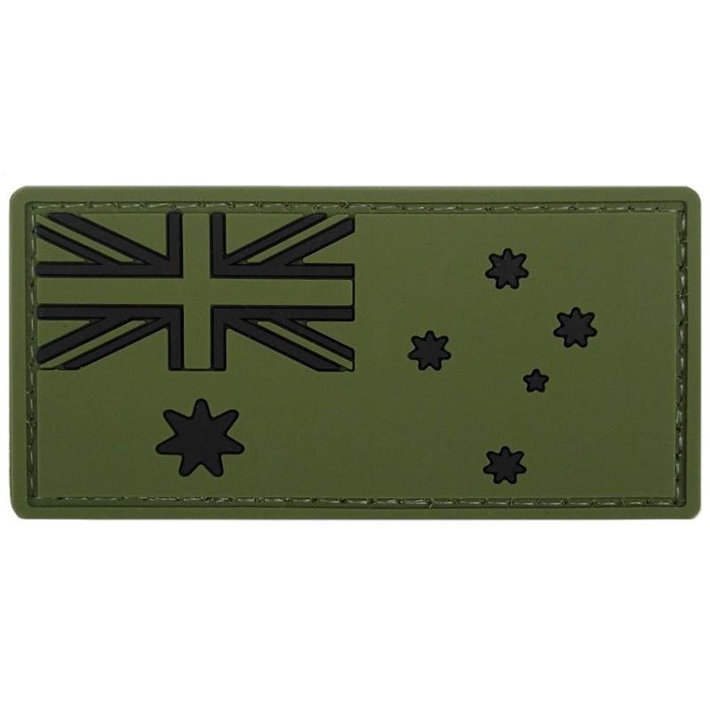 Australian Flag PVC Patch OD Green
