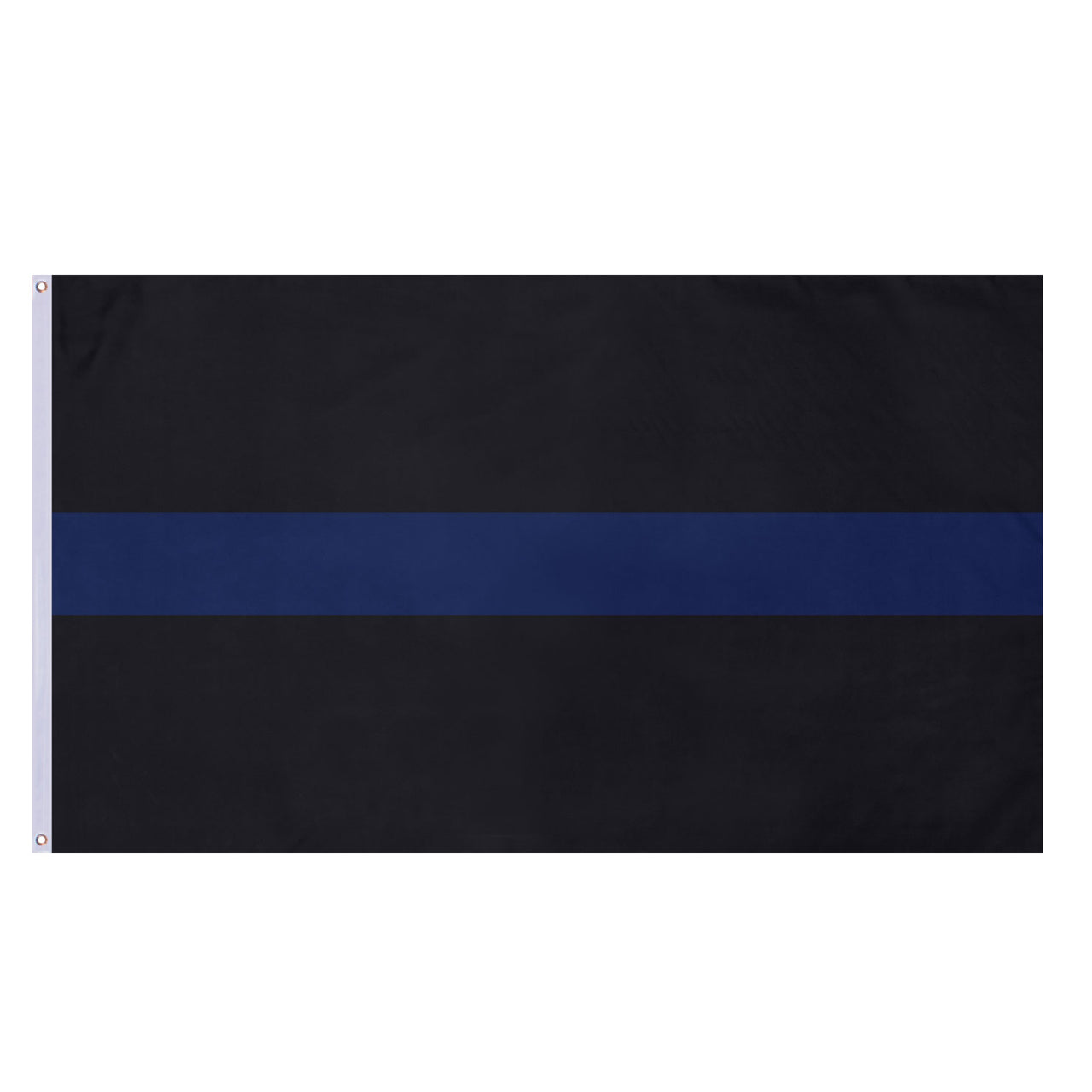 Rothco’s Thin Blue Line Flag is the perfect item to show your support and respect for police and law enforcement officials. Black Flag With Centered Blue Line Resilient Polyester Material Double Stitched To Prevent Fraying Thin Blue Line Flag Measures: 3’ X 5’ The Thin Blue Line Shows Respect And Support For Police And Law Enforcement Officials Proceeds From This Purchase Benefit Families Of Fallen First Responders
