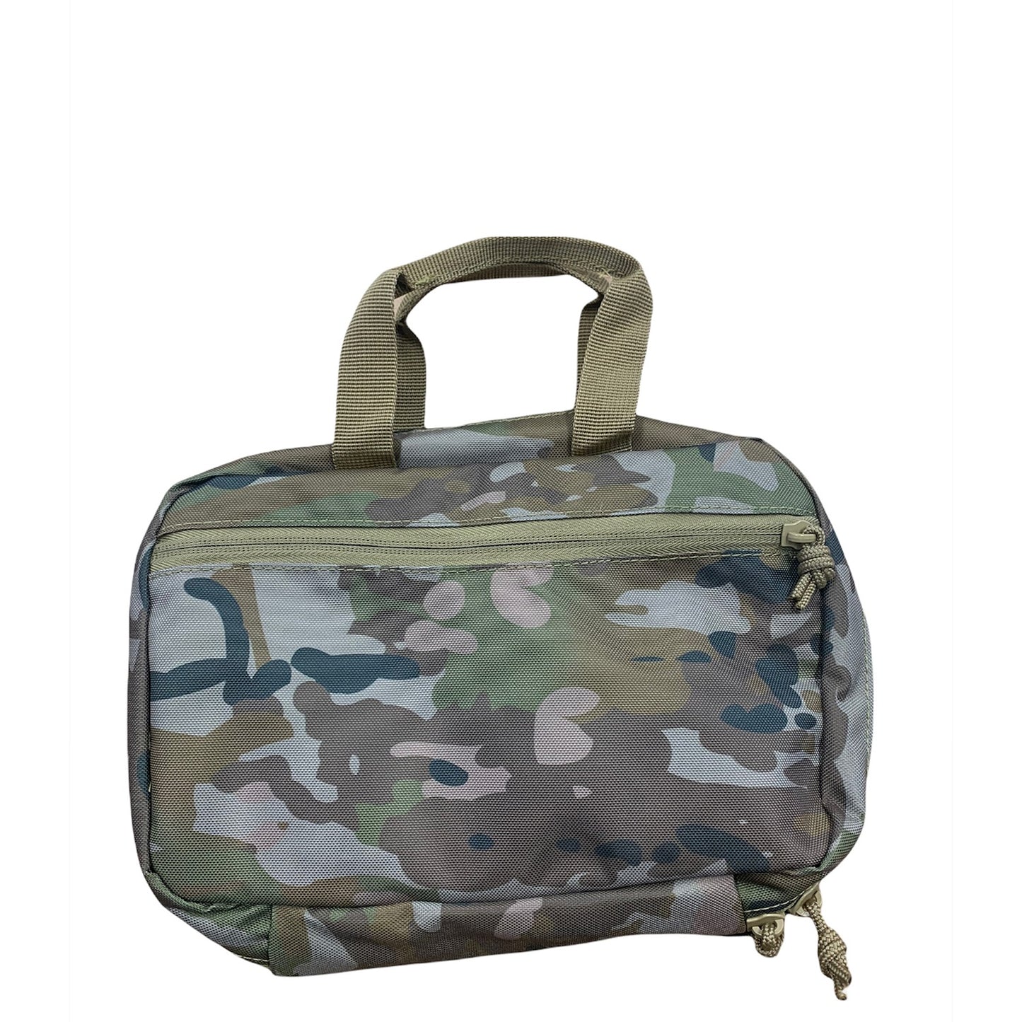 Great for military, cadets, camping and hiking to keep all your personal hygiene requirements together in one pouch It folds up into a small pouch for travel and storage and can be hung vertically on a tree branch or hootchie cord when in the field so this way you can use the mirror when shaving or putting camo paint on.