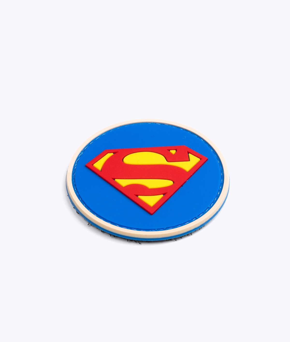 Superman PVC Patch, Velcro backed Badge. Great for attaching to your field gear, jackets, shirts, pants, jeans, hats or even create your own patch board. Size: 6cm