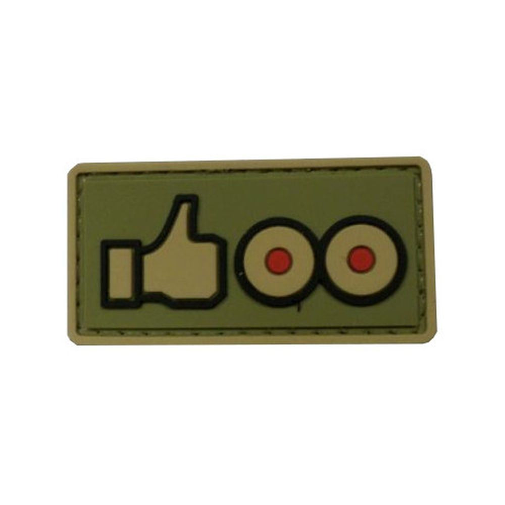 New Like PVC Patch, Velcro backed Badge. Great for attaching to your field gear, jackets, shirts, pants, jeans, hats or even create your own patch board. Size: 5x2.5cm