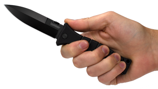 Blade Length 3.6 in. (9.2 cm) Blade Material 8Cr13MoV Blade Finish/Coating Black-oxide coating Blade Thickness 0.15 in. (3.9 mm) Closed Length 4.4 in. (11.2 cm) Handle Material Glass-filled nylon Handle Finish/Coating – Handle Thickness 0.54 in. (13.7 mm) Overall Length 8 in. (20.2 cm) Weight 4.1 oz. (117 g)