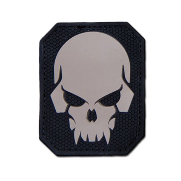 Large Pirate Skull PVC Patch, Velcro backed Badge. Great for attaching to your field gear, jackets, shirts, pants, jeans, hats or even create your own patch board. Size: 7.5x6.1cm