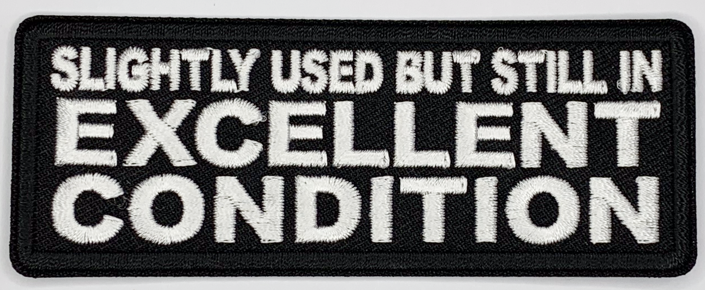 Slighty used but still in excellent condition Iron On Patch. Great for attaching to your jackets, shirts, pants, jeans, hats. Size: 10.4X4cm