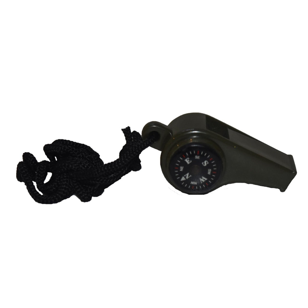 3 in 1 Whistle, Compass & Thermometer. Great for it the top of the kit bag or travel kit. Colour: Olive