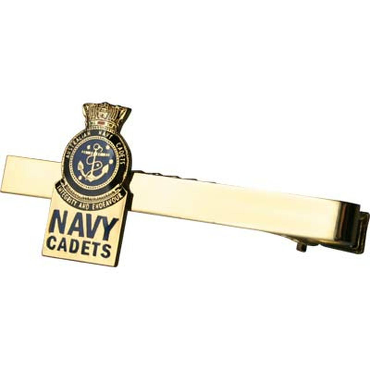 Australian Navy Cadets (ANC) Female 20mm full colour enamel tie bar. Displayed on a presentation card. This beautiful gold plated tie bar looks great on both work and formal wear.