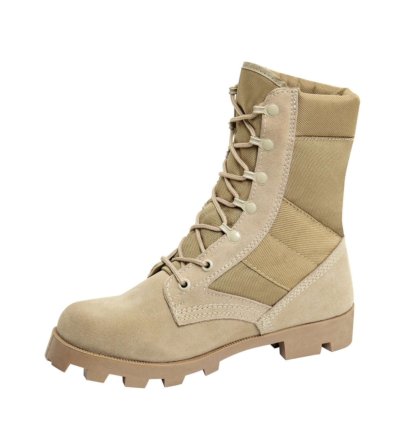 Looking for a military-style all-purpose boot built to sustain rugged environments? Rothco’s G.I. Type Speedlace Jungle Boot is designed like no other, providing optimum stability, grip, and protection for combat, combat training, and paintball and airsoft play.
