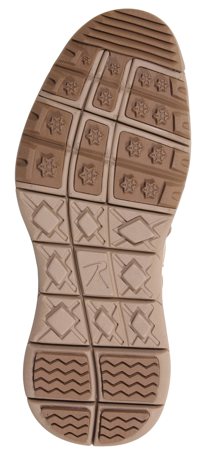 Rothco’s V-Max Lightweight Tactical Boot is the optimal choice for an all-purpose military-style boot. Military-Style 8 ½” Cross Training Boot Is Designed With The Comfort And Support Of A Running Shoe The V-Max Lightweight Boot Interior Contains A Removable EVA Insole And 2 Screen Air Vents To Keep Your Feet Cool Rubber And EVA Outsole Provides Improved Traction While You Are On The Move Iron Eyelet Lace System Will Keep Your Tactical Boots Tightly Secured www.moralepatches.com.au