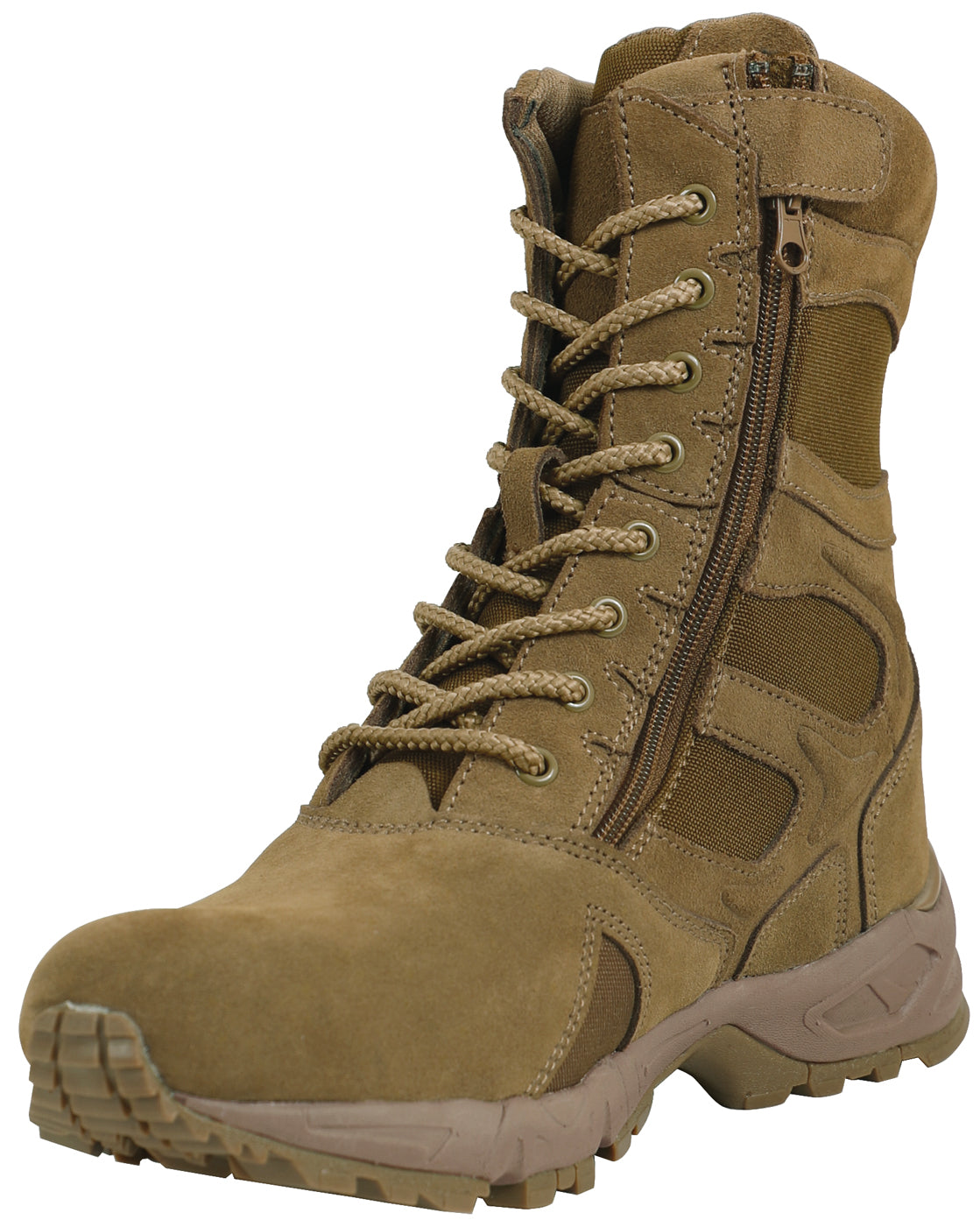 Designed like a running shoe, Rothco's Forced Entry 8" Deployment Boot with Side Zipper offers optimal comfort, support, and stability.