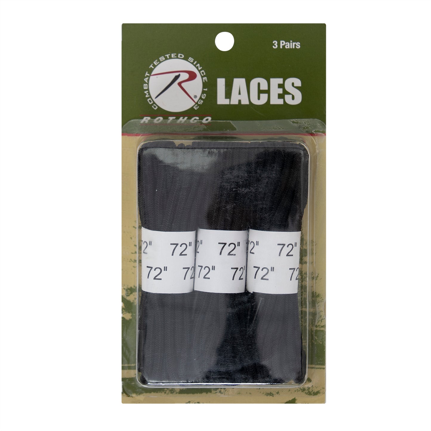 Rothco’s Boot Laces are perfect for military, tactical, and law enforcement personnel and come in a convenient three-pack. Boot Laces Are Perfect Replacement Laces For Any Tactical Boot Constructed With Long-Lasting Polyamide (Black Laces Are Made Of Nylon) Heat Formed Tips Prevent Fraying 3 Pairs Of Shoes Laces Per Package 72 Inches In Length