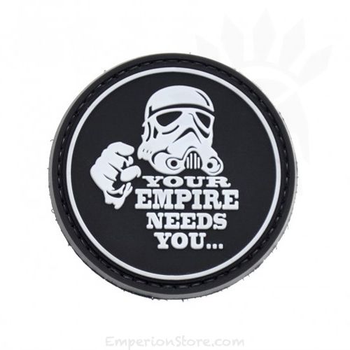 Your Empire Needs You... PVC Patch, Velcro backed Badge. Great for attaching to your field gear, jackets, shirts, pants, jeans, hats or even create your own patch board. Size: 6cm moralepatches.com.au