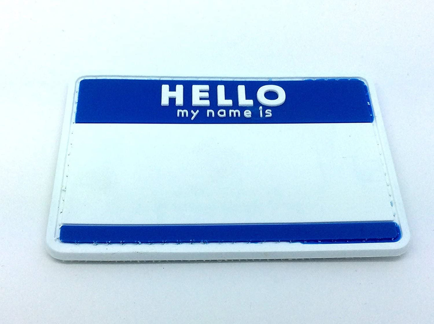 Hello My Name is PVC Patch, Velcro backed Badge. Great for attaching to your field gear, jackets, shirts, pants, jeans, hats or even create your own patch board. Size: 8.5x5.5cm