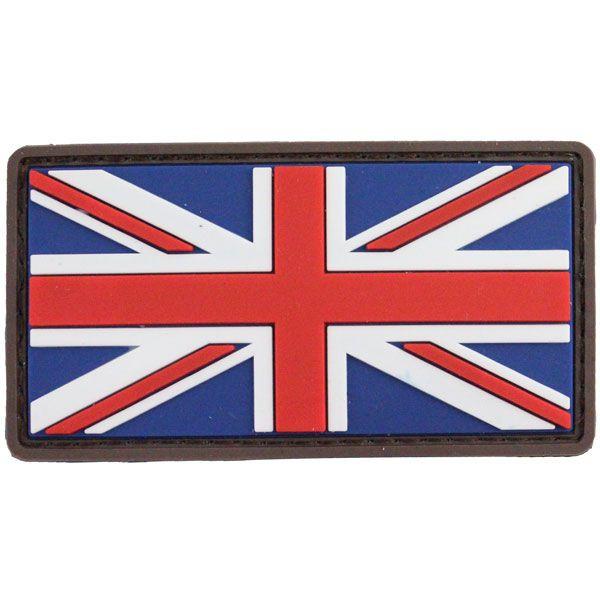 Union Jack Flag Round Corner PVC Patch Full Colour, Velcro backed Badge. Great for attaching to your field gear, jackets, shirts, pants, jeans, hats or even create your own patch board. Size: 8x5cm