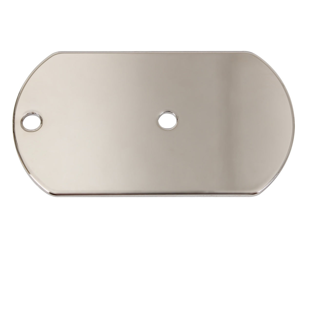 Dog Tag Shaped Signal Mirror , Dimensions: 53mm Long X 29.8mm Wide X 1.2mm Thick , Center Sighting Hole: 3.5 Mm , Top Hole For Chain (Chain Not Included) www.moralepatches.com.au