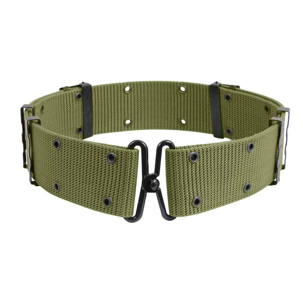 OD Green Ceremonial Belt With Metal Buckles is constructed with a durable poly yarn with hook and eye closure. Also works great as a pistol belt. Dimensions: 48 inches x 2.25 inches Material: Polyester, Metal www.moralepatches.com.au
