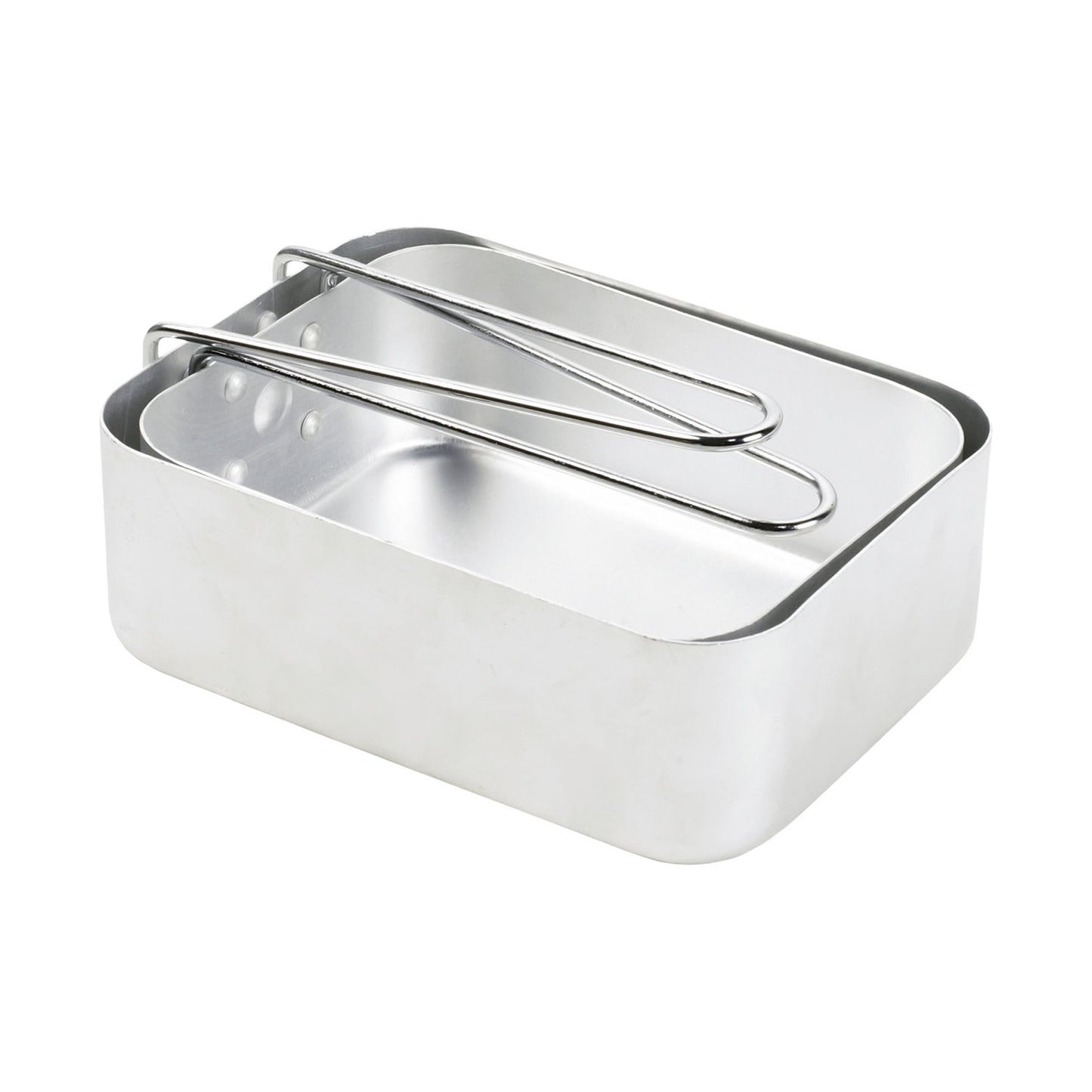 This Dixie Mess Kit features a 2 piece, aluminium fold up mess set that's perfect for military use and used extensively by cadets in the field. Great little kit to take camping, hiking and on most outdoor adventures Made from high quality materials Dimensions: Large 18x13.5x6cm Small 16x13x6cm