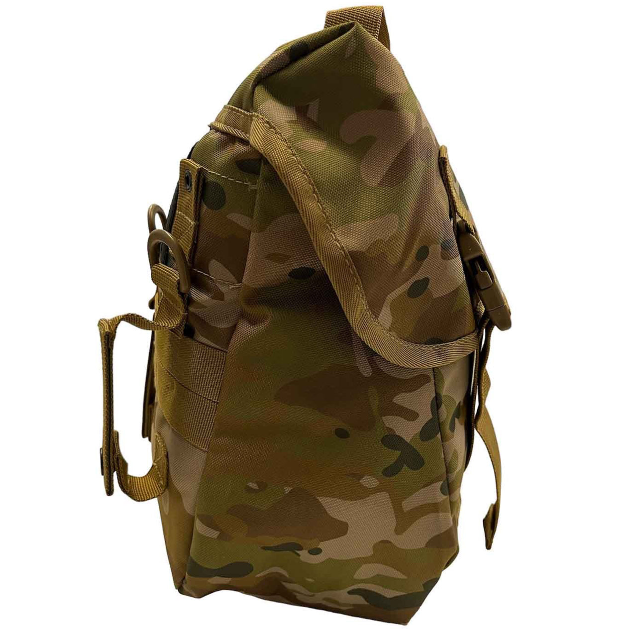 Australian Multicam MOLLE campatible Top loading pouch Internal gusset with drawcord Heavy duty webbing 900D Heavy duty fabric Nylon buckles 7LT capacity www.moralepatches.com.au