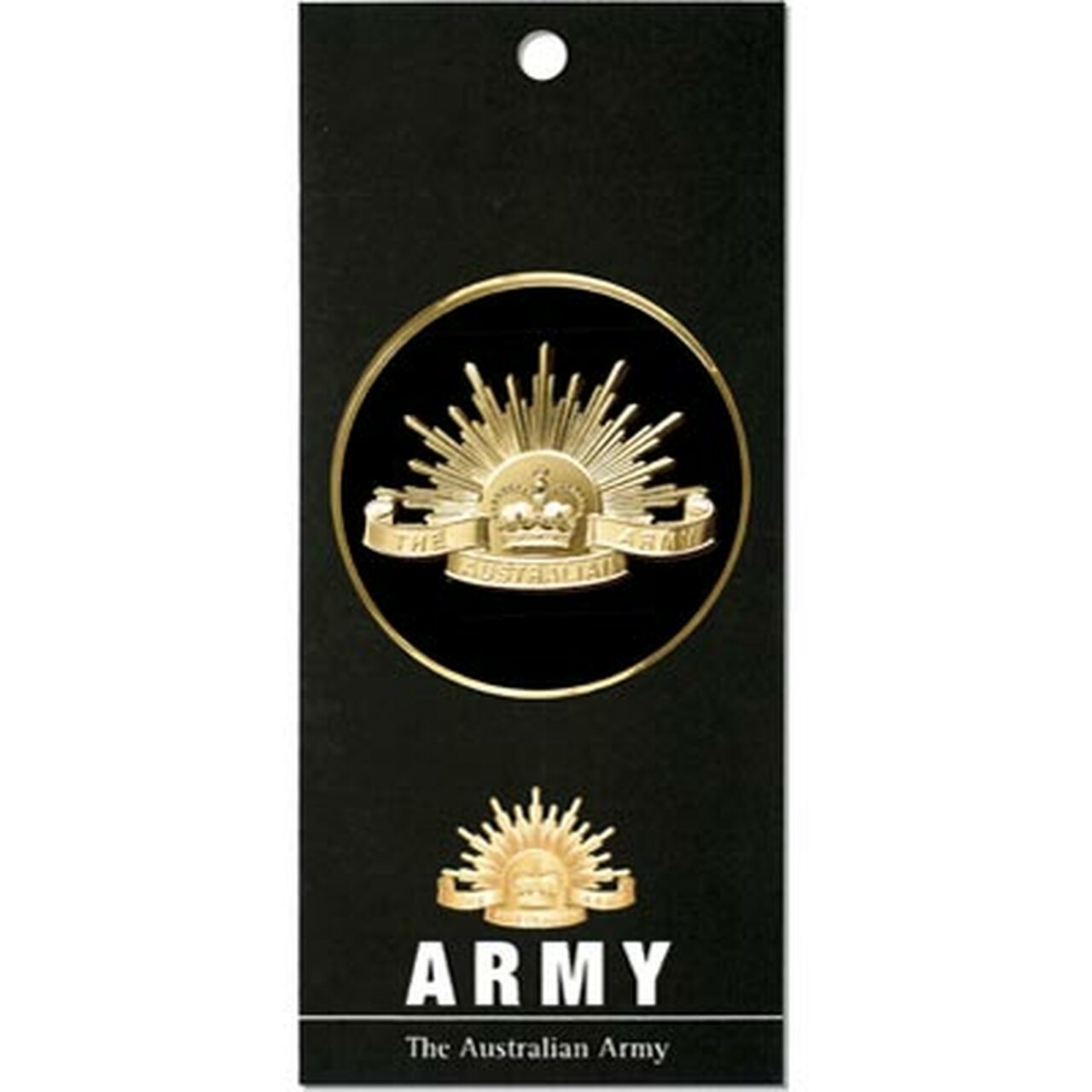 Army medallion Displayed on a presentation card. This spectacular 48mm full colour enamel medallion will start conversations wherever you show it or hand it out.