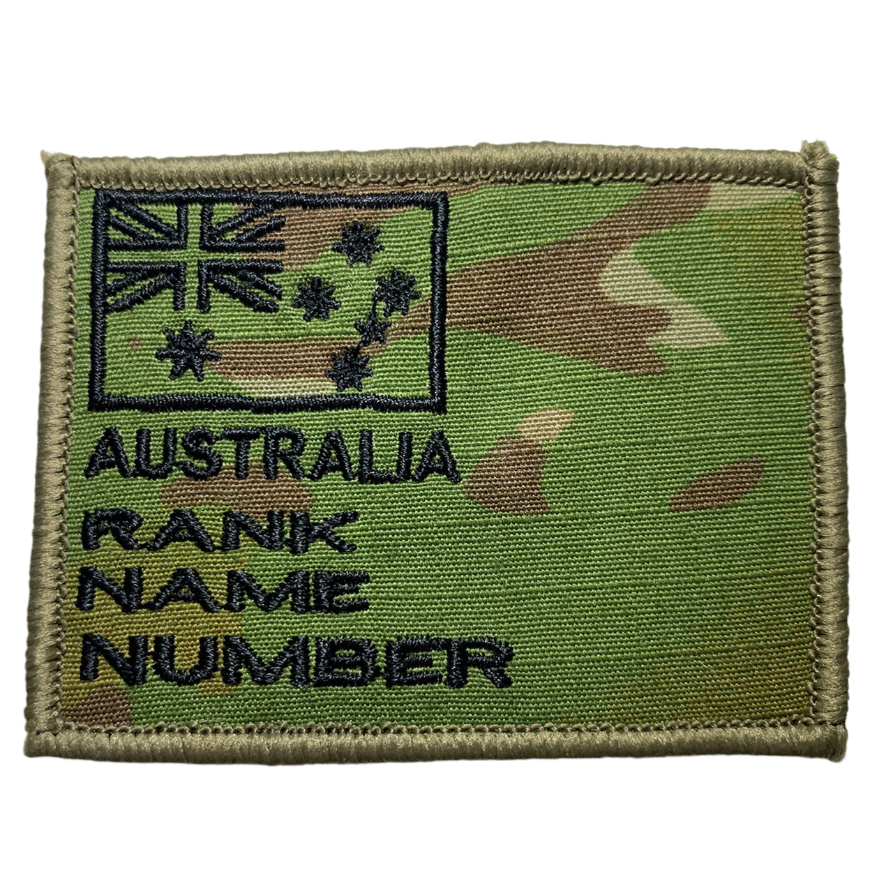 Australian Army Gear Patch in various colours for a bit of fun.  Some units are still using auscam, others are using AMCU but we had the idea to come up with a range of fun options as well.   Size is 7.5cm x 5.5cm. www.moralepatches.com.au