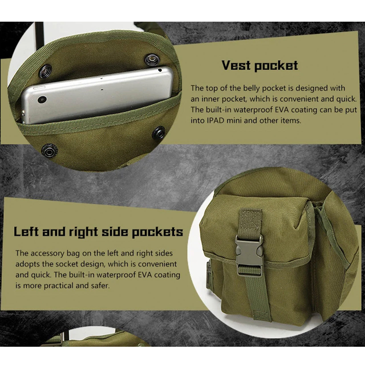 Assault Vest Lightweight The multi-functional assault MOLLE system combat vest is made of 600D waterproof oxford cloth. The fabric has high precision and strong functionality which is more suitable for outdoor activities. Great for Military, cadets, airsoft and other outdoor activities www.moralepatches.com.au