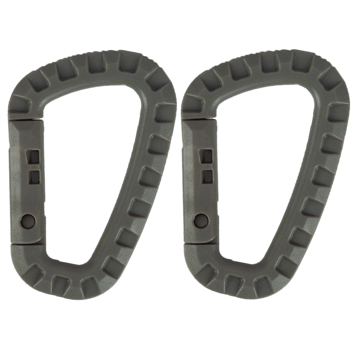 These firm carabiners are very practical and helpful equipment items. The hanging and securing of equipment works easy. Material: ABS plastic Anti-sliding design Weight: 45g www.moralepatches.com.au