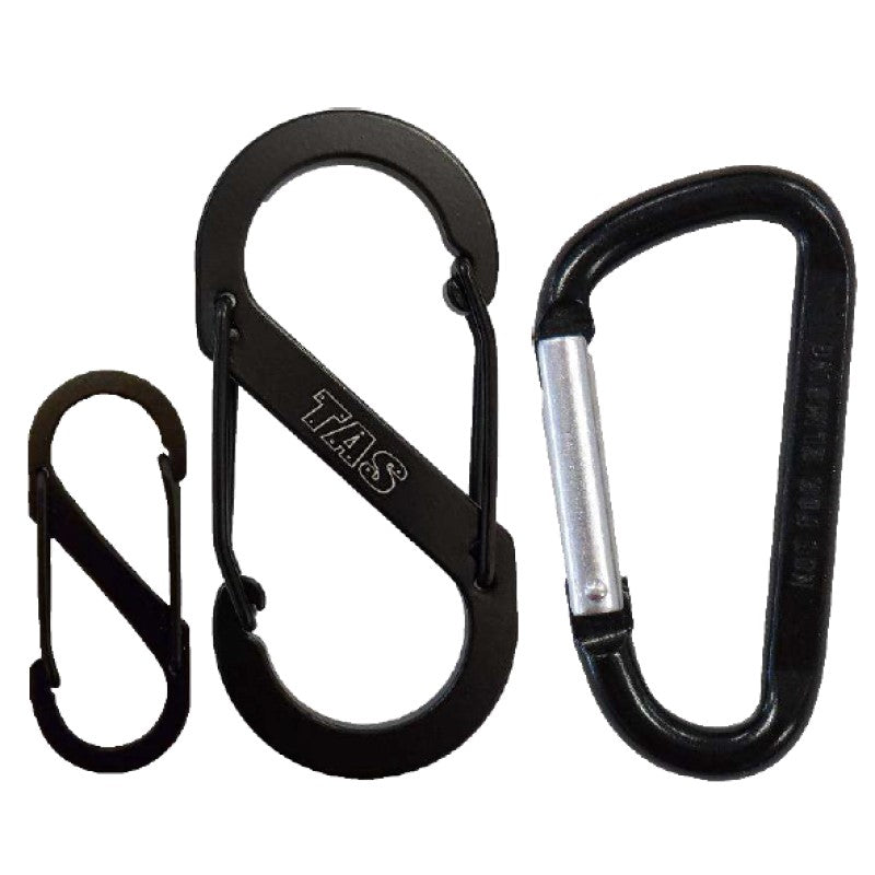 Figure 8 carabiner 40x16mm Figure 8 carabiner 88x44x5mm 7cm Clip Gate Carabiner