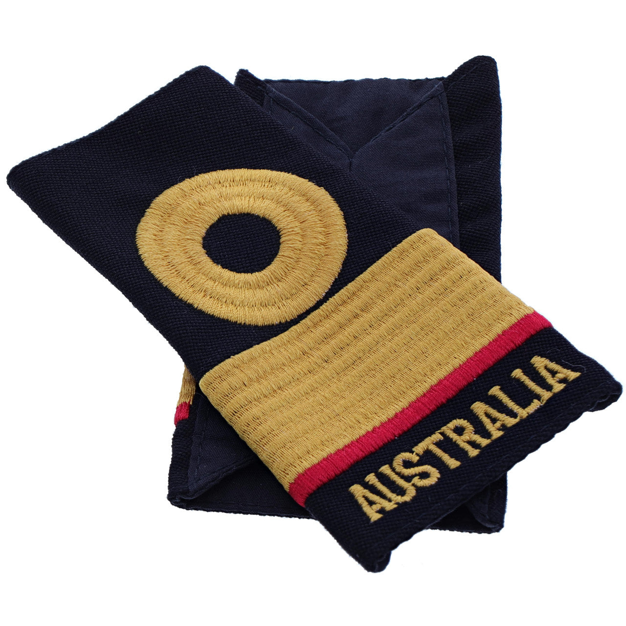 Order this quality Commodore Medical Officer Soft Rank Insignia with embroidered detailing this set of two is ready for wear. Order your set now. Specifications: Material: Soft rank insignia, fabric, raised embroidery Colour: Blue, gold, magenta Size: Standard