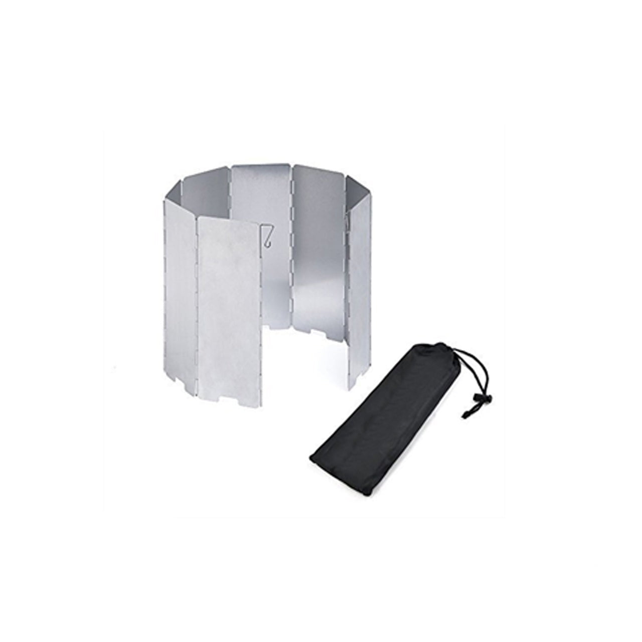 Folding Aluminium Wind Shield is great for those windy days out bush when you are trying to cook with your hexamine stove. The folding wind shield is made of lightweight aluminium. This shield is small, compact as well designed for most camping stove. The folding wind shield is divided into 8 panels with carry bag. www.moralepatches.com.au