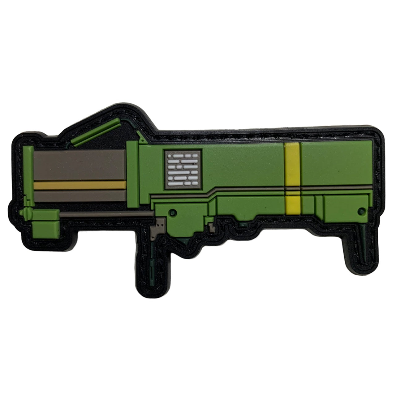 Rocket Launcher PVC Patch, Velcro backed Badge. Great for attaching to your field gear, jackets, shirts, pants, jeans, hats or even create your own patch board. Size: 9x4.5cm www.moralepatches.com.au