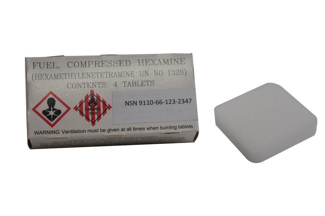 Australian Army Issue Australian made Hexamine tablets 4 Tablets per Packets