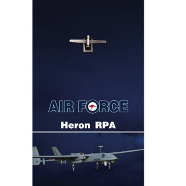 Get the quality Heron UAV Lapel Pin today. This 25mm nickel-plated lapel pin is a masterful 3D lapel pin, with a butterfly clasp on the back and comes on a presentation card. Own this fantastic lapel pin today. Specifications: Material: Nickel-plated Colour: Silver Size: 25mm