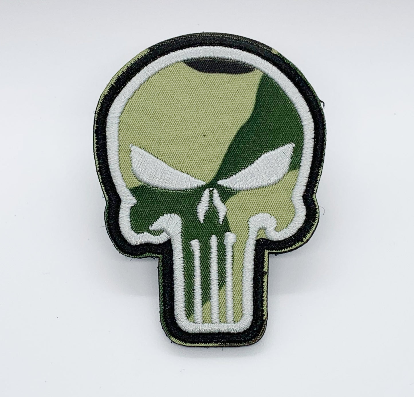 Skull Camouflage Patch Hook & Loop Size: 6x8cm HOOK AND LOOP BACKED PATCH(BOTH PROVIDED)