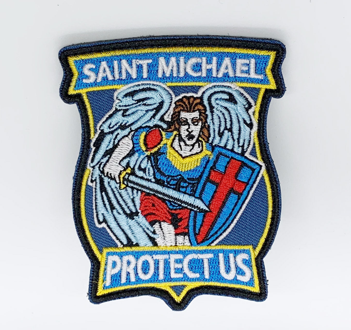 Saint Michael Patch Hook & Loop Size: 10x8.5cm HOOK AND LOOP BACKED PATCH(BOTH PROVIDED)
