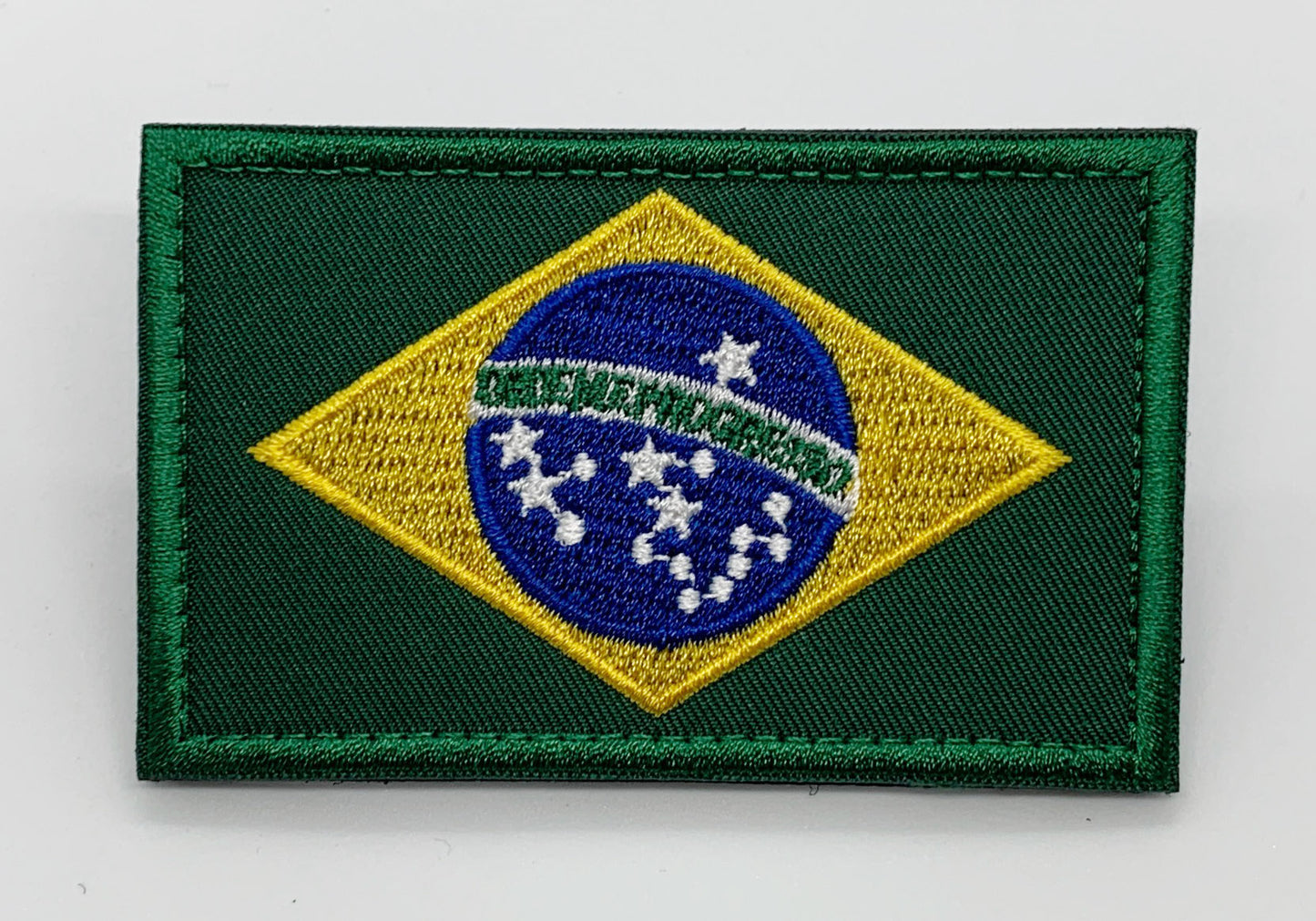 Brazil Flag Patch Hook & Loop