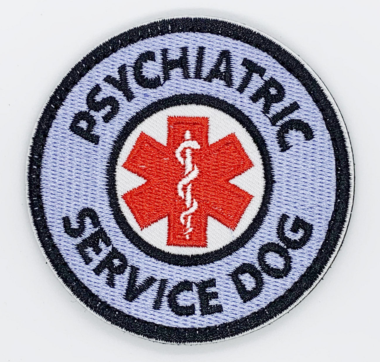 Psychiatric Service Dog Patch Hook & Loop. Size: 8cm