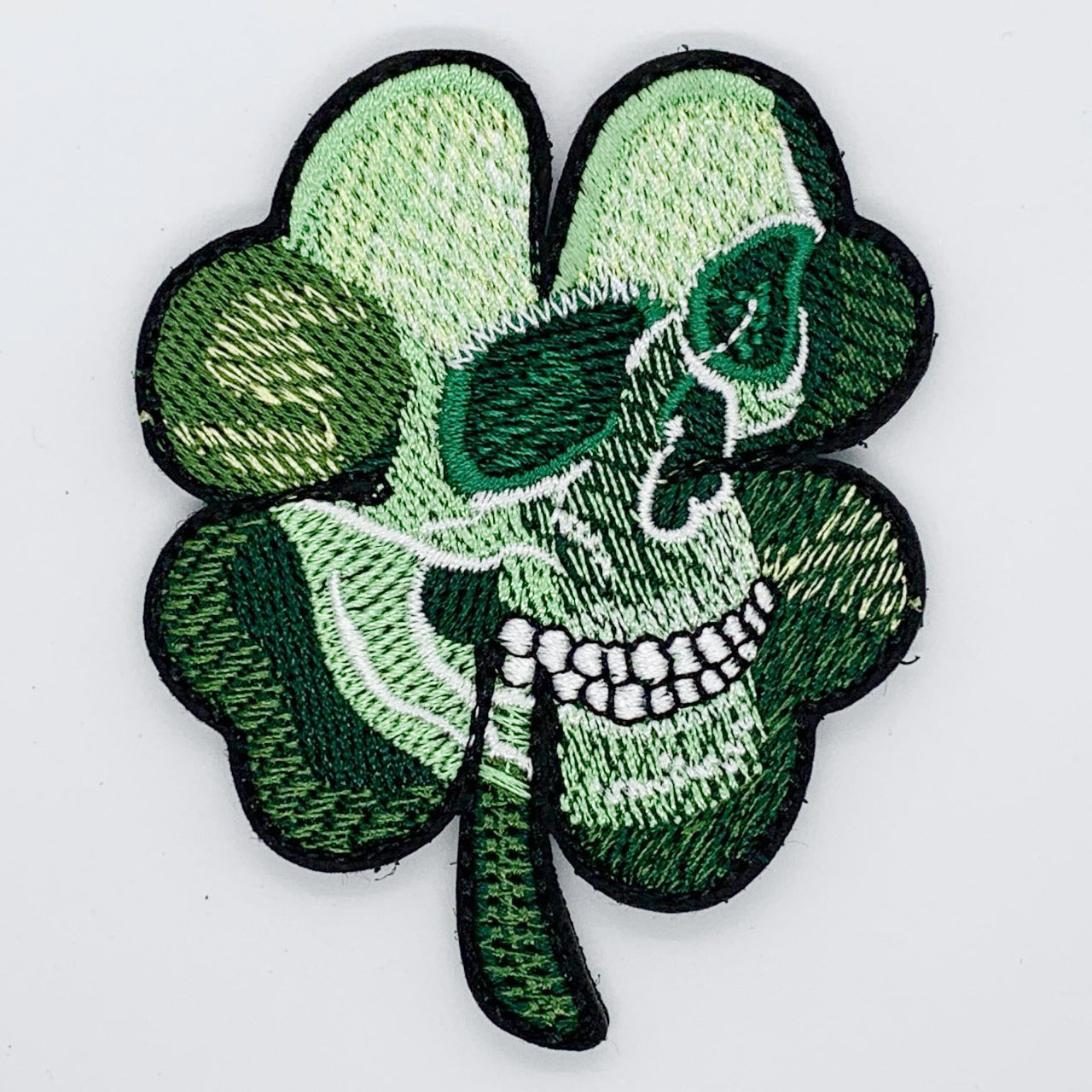 Irish Luck Patch Hook & Loop. Size: 6.5x8cm HOOK AND LOOP BACKED PATCH(BOTH PROVIDED)