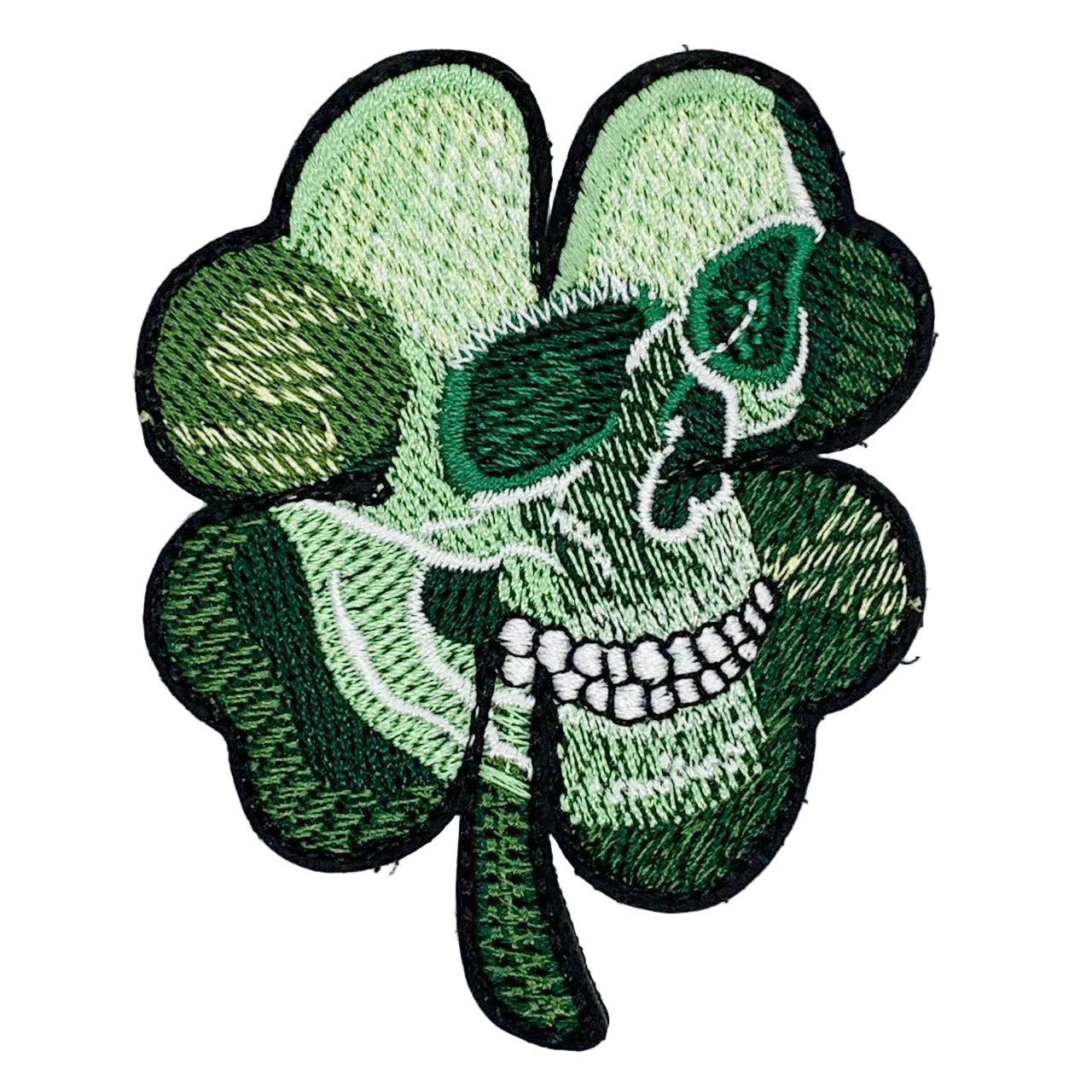 Irish Luck Patch Hook & Loop. Size: 6.5x8cm HOOK AND LOOP BACKED PATCH(BOTH PROVIDED)
