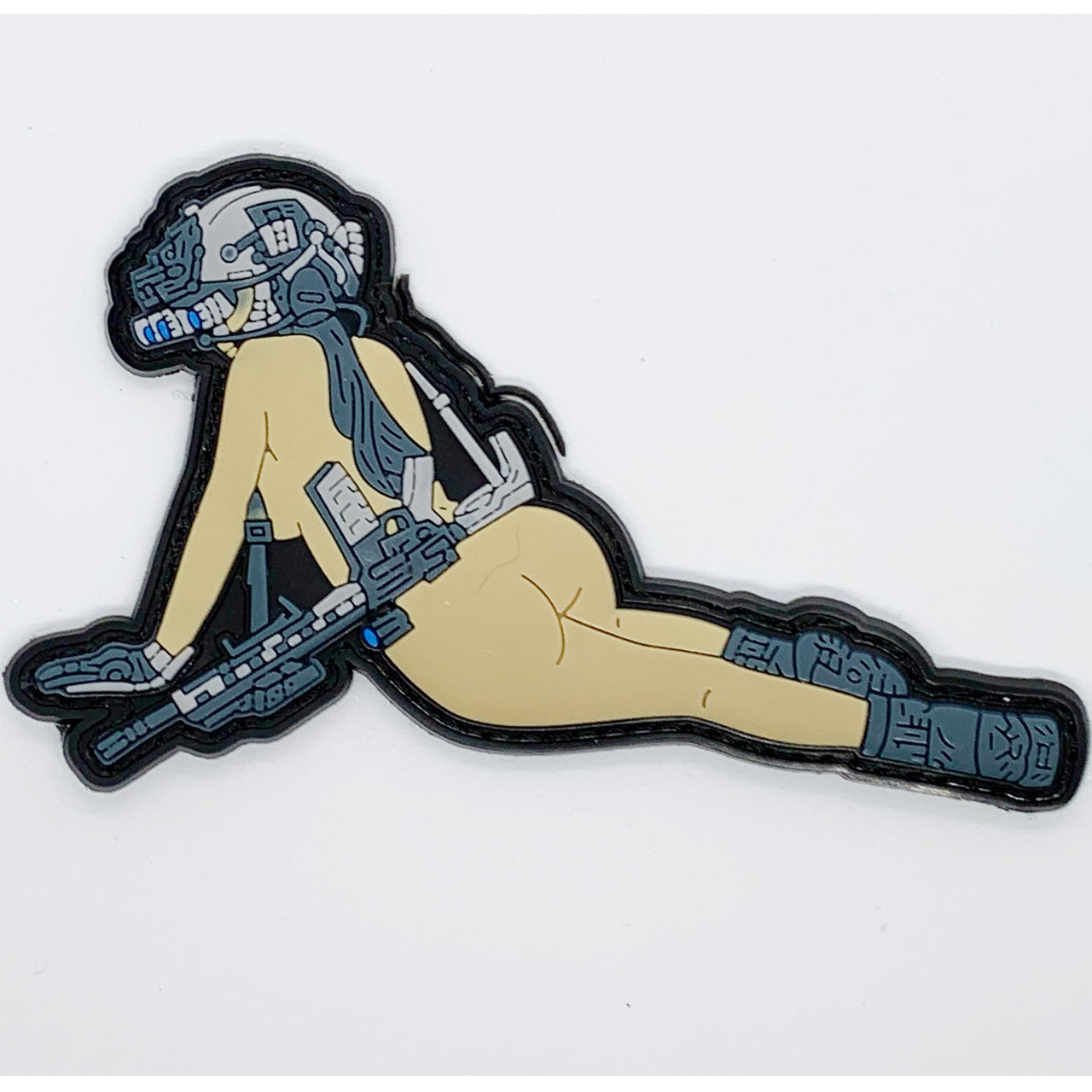 Sexy Lady Combat PVC Patch. Size: 11x7cm