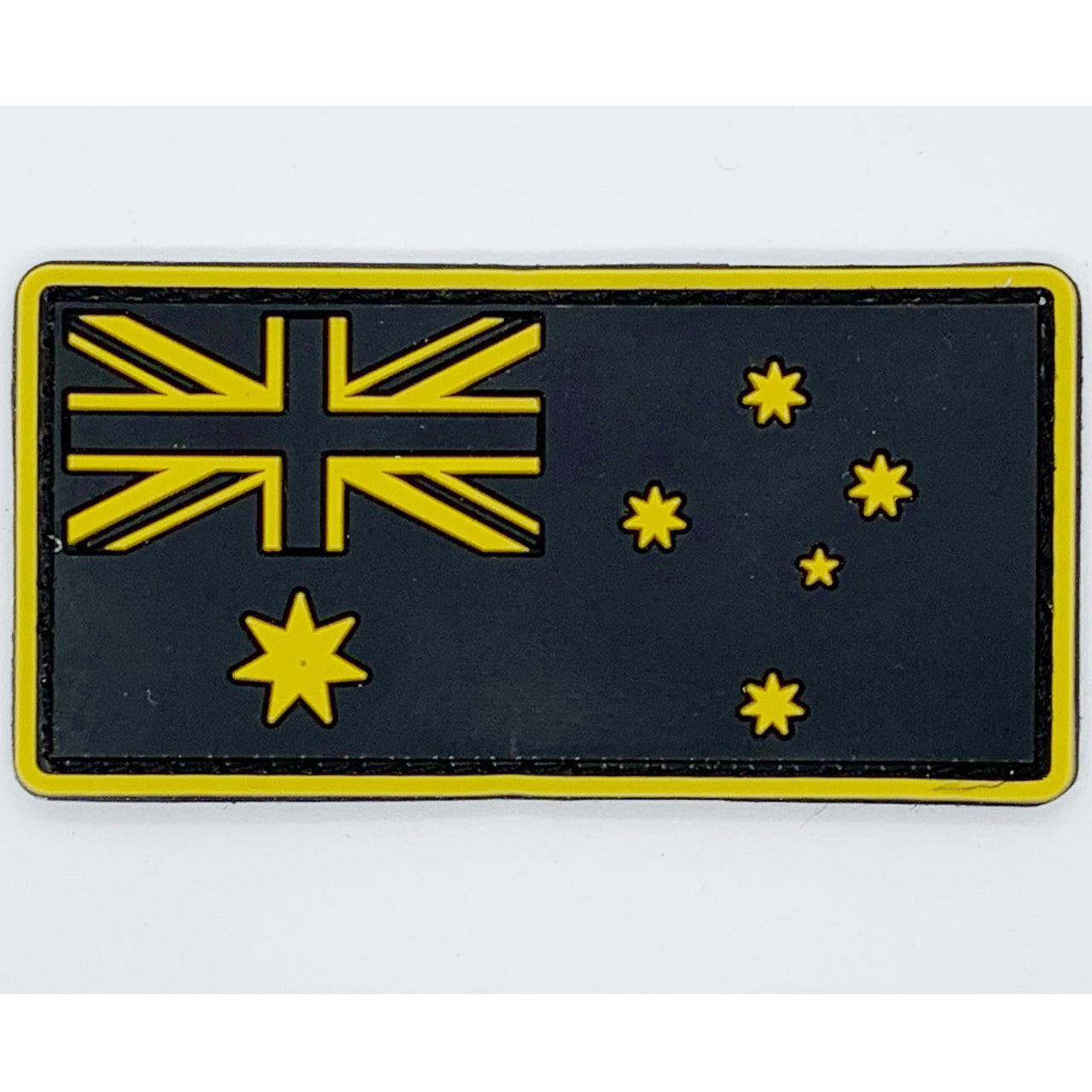 Australia Yellow Flag PVC Patch. Size: 7.8x4cm