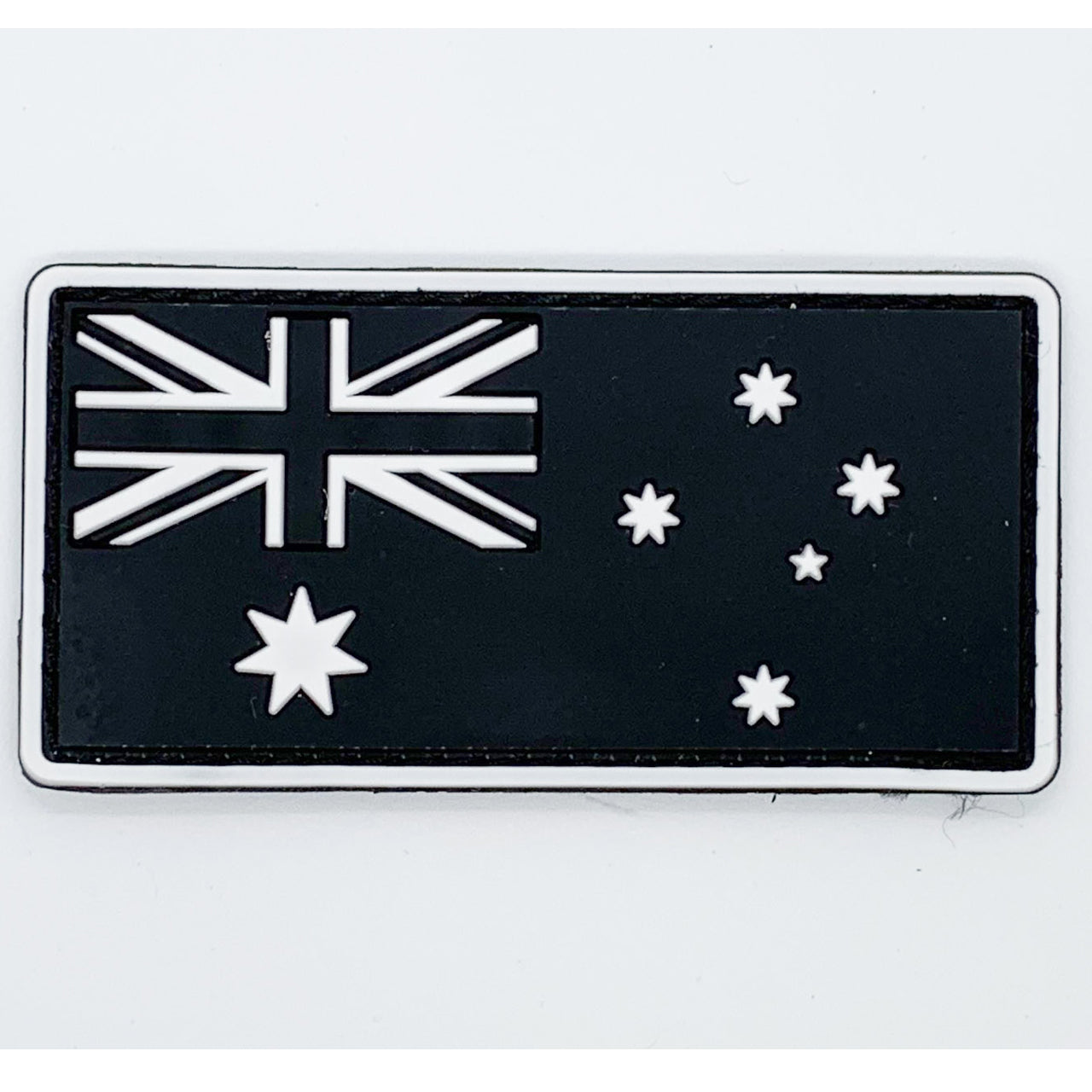 Australia White Flag PVC Patch. Size: 7.8x4cm