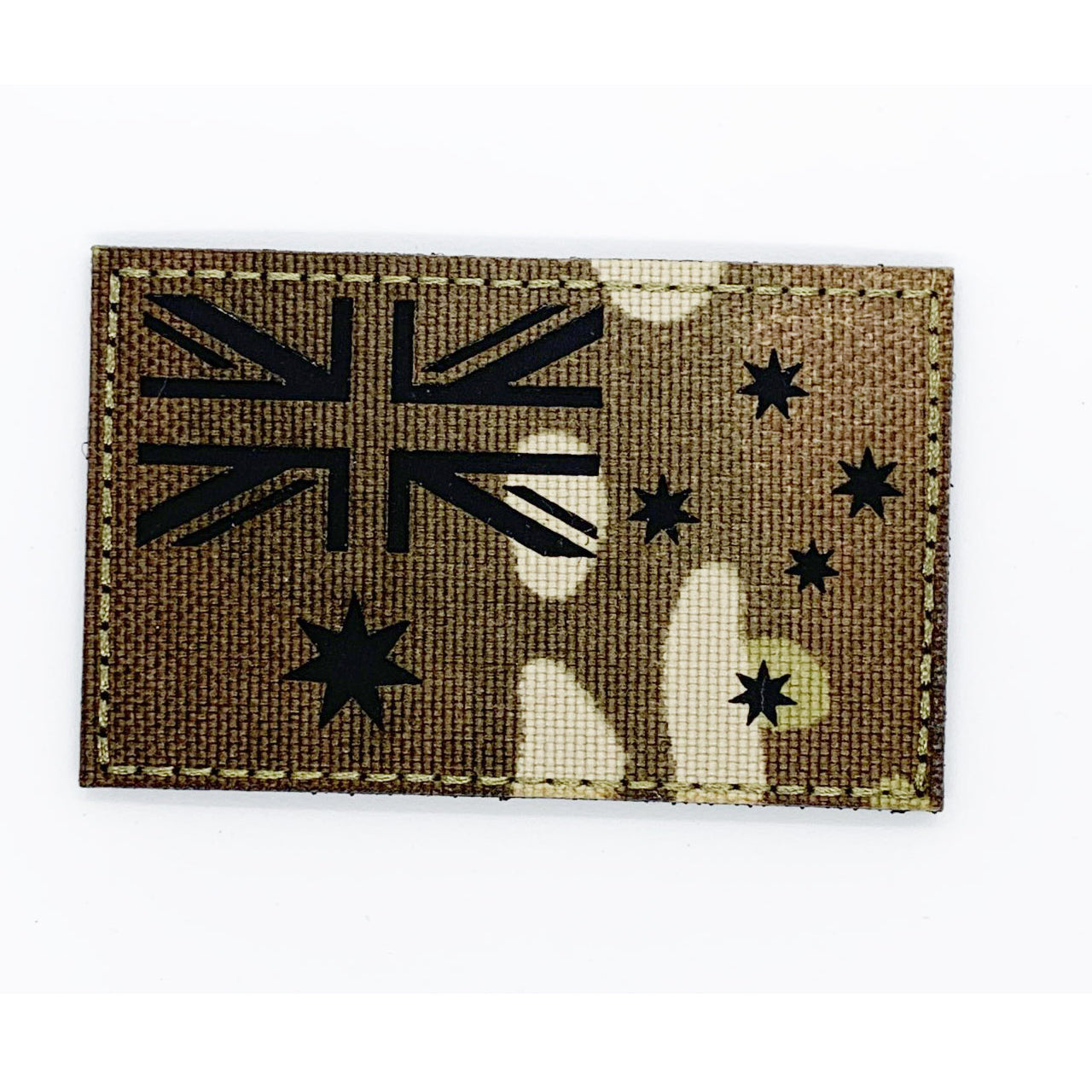 Australia Woodland Camo Laser Cut Patch Hook & Loop. Size: 8x5cm HOOK AND LOOP BACKED PATCH(BOTH PROVIDED)