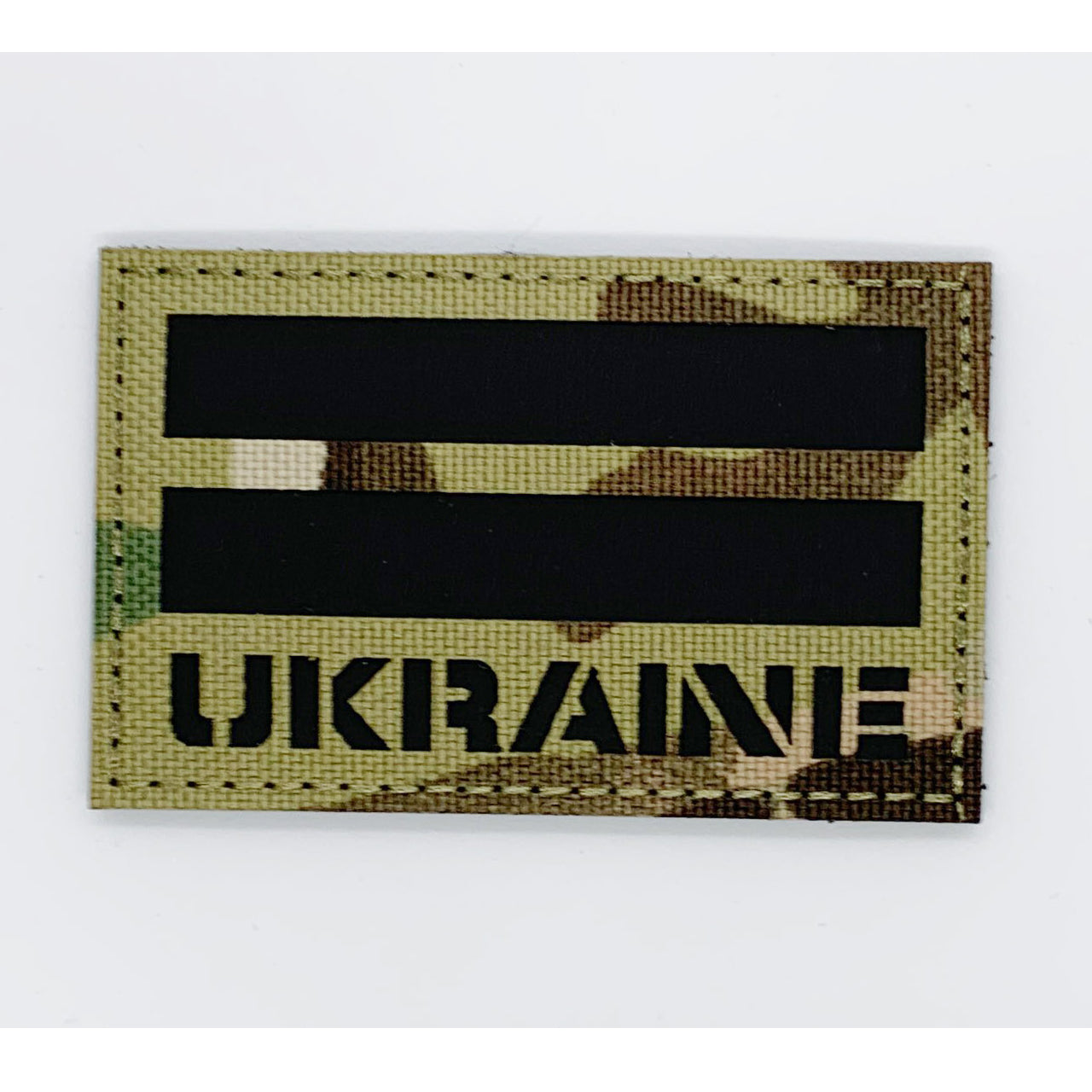 Ukraine Laser Cut Patch Hook & Loop. Size: 8x5cm HOOK AND LOOP BACKED PATCH(BOTH PROVIDED)