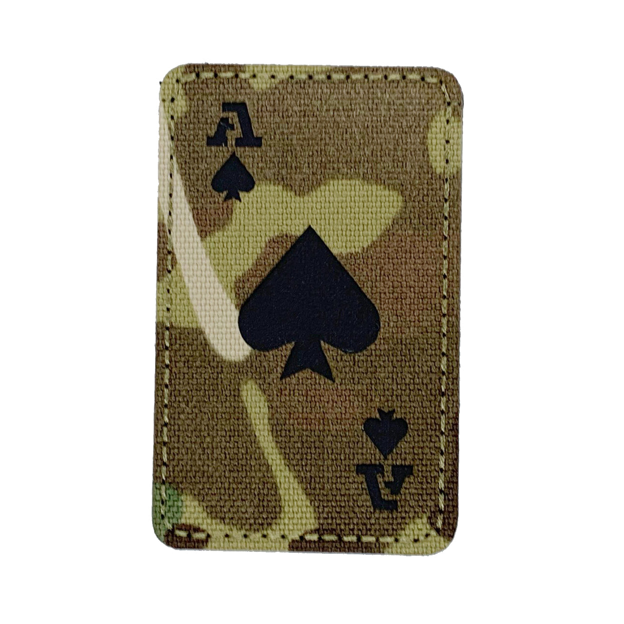 Ace Camo Laser Cut Patch Hook & Loop. Size: 5x8cm HOOK AND LOOP BACKED PATCH(BOTH PROVIDED)