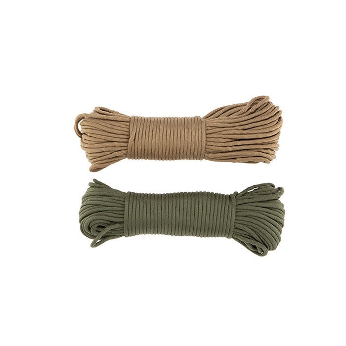 Valhalla's Rothco's 550 Nylon Paracord has many uses, originally used by the military, this durable, lightweight cord is ideal for any survival situation and fits great inside a Bug Out Bag. Parachute Cord is also ideal for making bracelets, key-chains, and other rope accessories. 30ft length