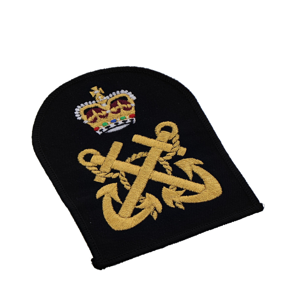 Perfectly sized, this Petty Officer Rank Badge has embroidered details ready for wear Specifications: Material: Embroidered details Colour: Black, Gold, White, Red, Green, Blue, Dark Red