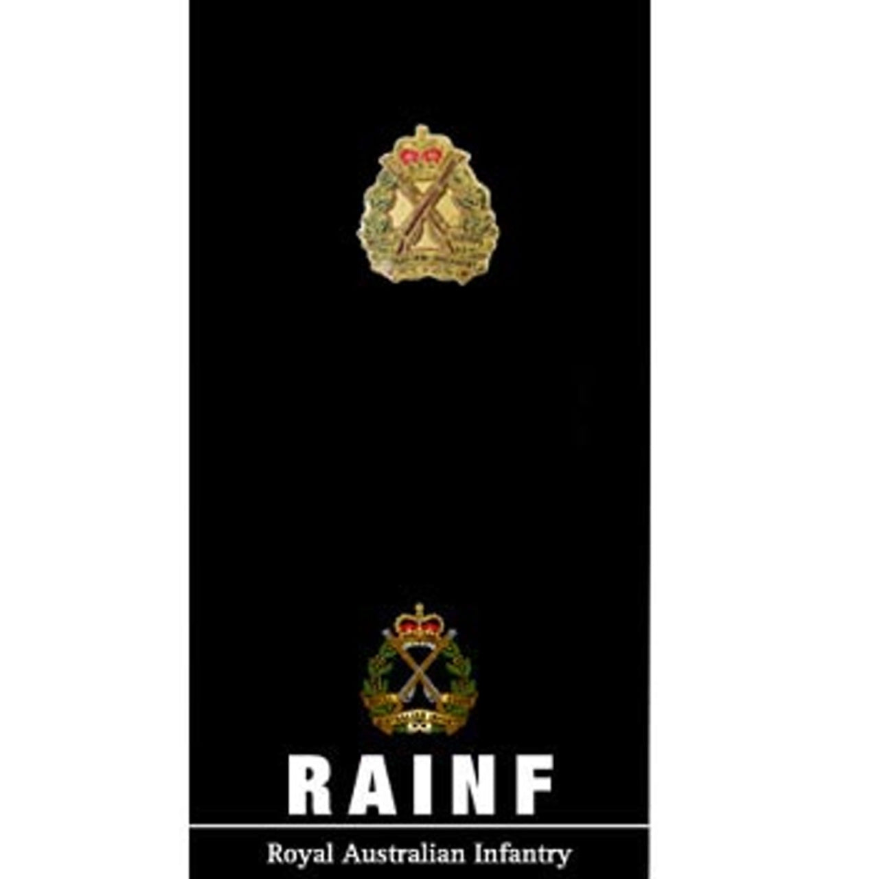 The Royal Australian Infantry Corps (RA Inf) 20mm full-colour enamel lapel pin. Displayed on a presentation card. This beautiful gold-plated lapel pin will look great on both your jacket and your cap. Specifications: Material: Gold-plated zinc alloy, enamel fill Colour: Green, gold, red Size: 20mm www.moralepatches.com.au